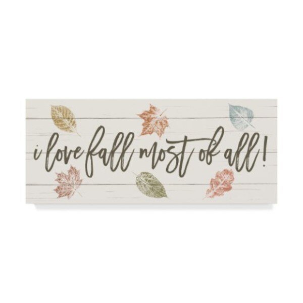 Moira Hershey 'Harvest Sentiments Sign I' Canvas Art, 8x19, Trademark Fine Art, Mfr#: WAP03537-C819GG